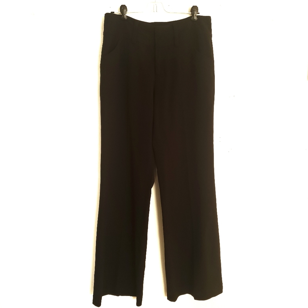 Boston Proper Dress Pants Womens Size 8 Black Neutral Stretch Career Office Chic